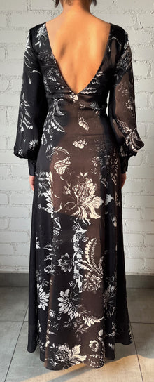 Hemant & Nandita | Dea Long Dress | Black/White