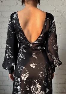 Hemant & Nandita | Dea Long Dress | Black/White