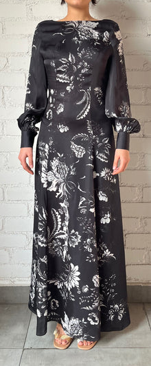 Hemant & Nandita | Dea Long Dress | Black/White