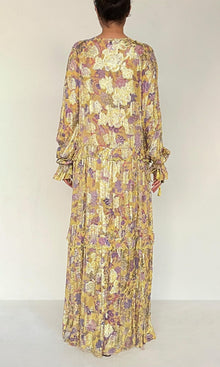 Womens | Dhea Viscose Kaftan | Yellow Multi