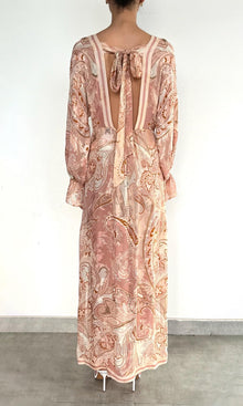 Hemant And Nandita | Fiza Viscose Ggt Dobby Kaftan Without Slip | Peach Pink