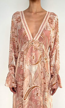 Hemant And Nandita | Fiza Viscose Ggt Dobby Kaftan Without Slip | Peach Pink