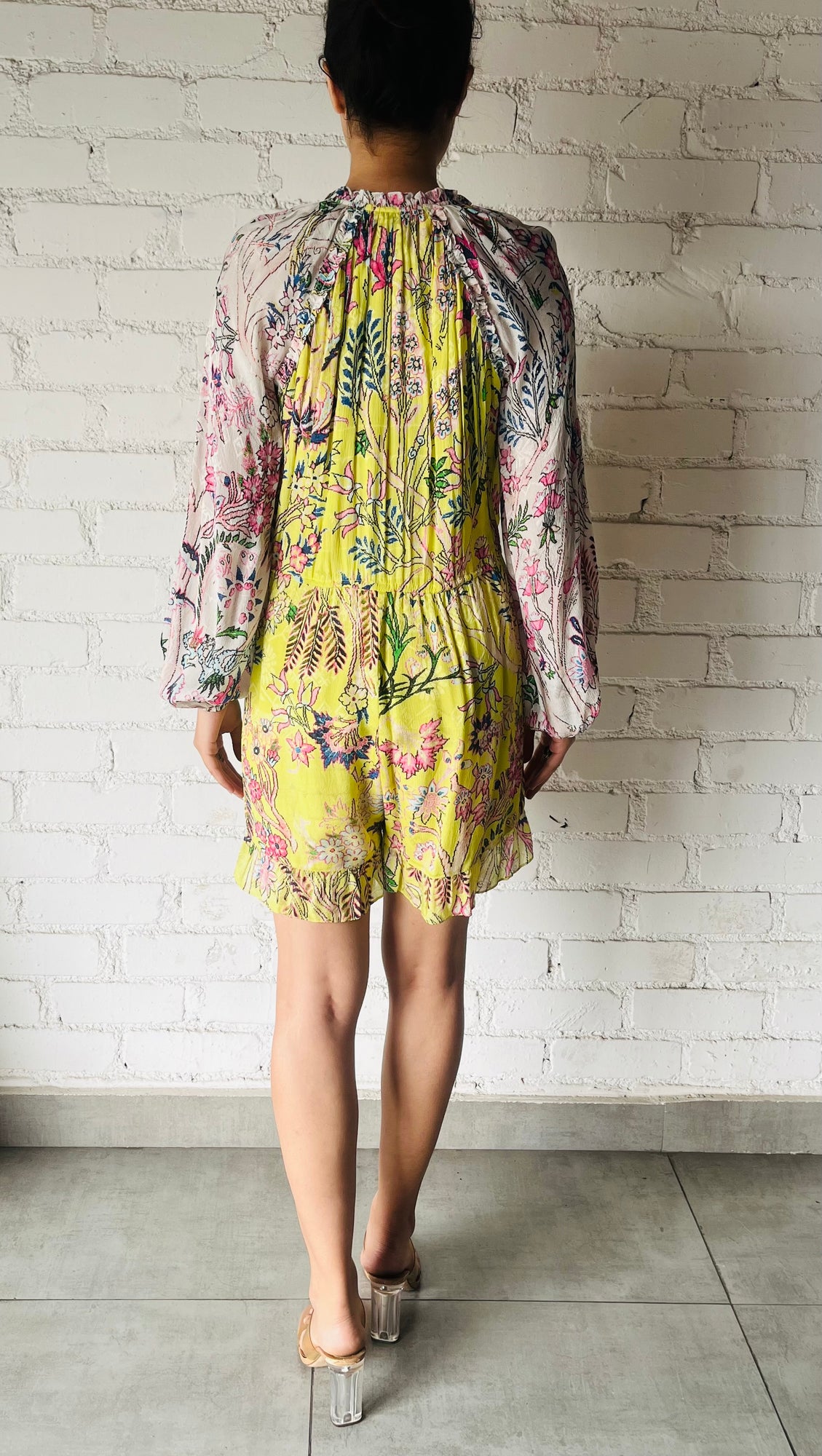 Hemant & Nandita | Nila Short Dress | Yellow