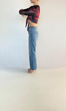 Womens | Inv Velvet Top | Black/Red