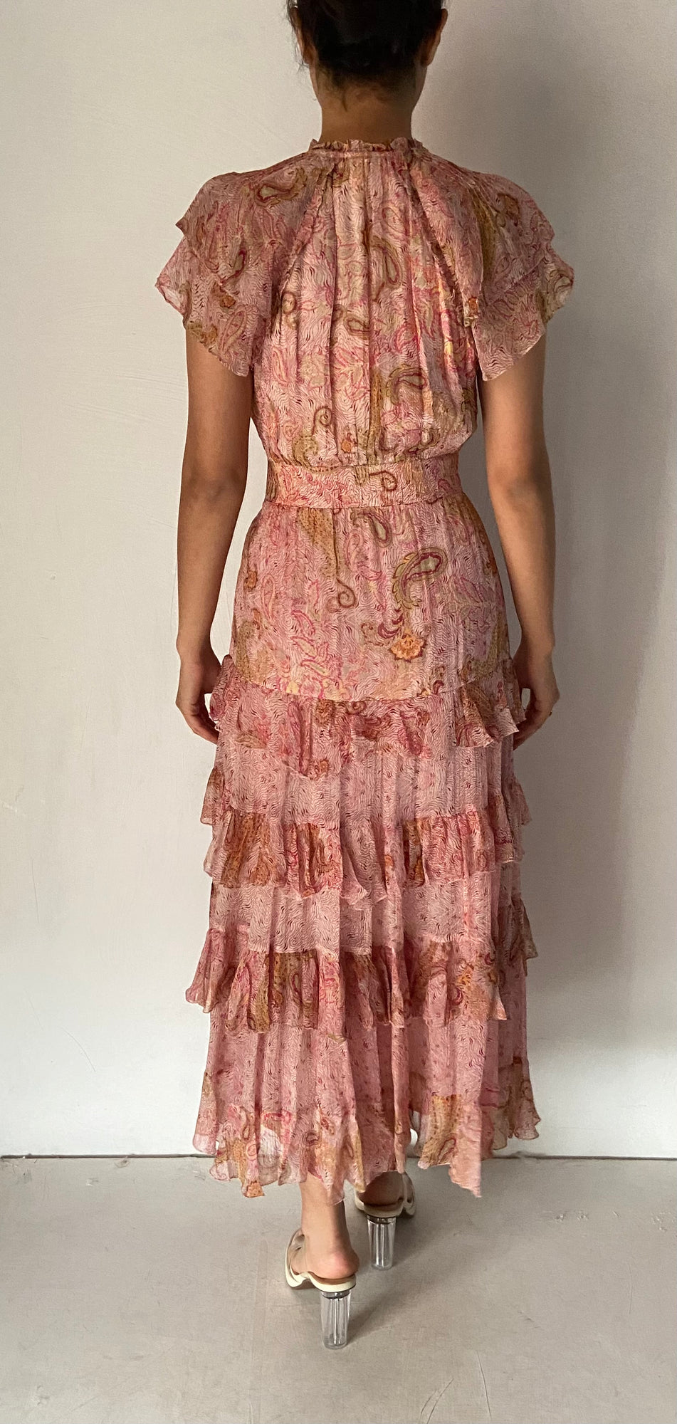 Hemant & Nandita | Vera Midi Dress | Pink