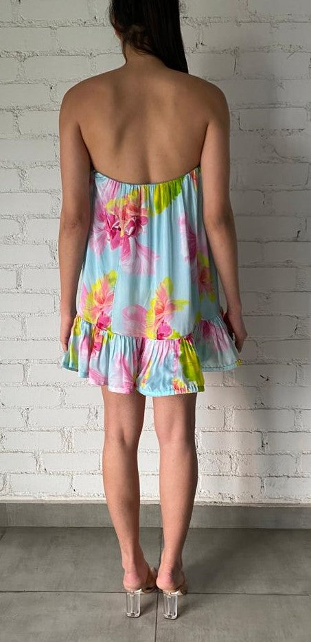 Hemant & Nandita | Mina Mini Dress | Blue