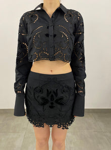 Hemant & Nandita | Mohi Short Skirt | Black