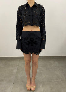 Hemant & Nandita | Mohi Short Skirt | Black