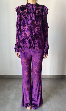 Womens | Reha Viscose Shirt | Purple