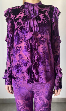 Womens | Reha Viscose Shirt | Purple