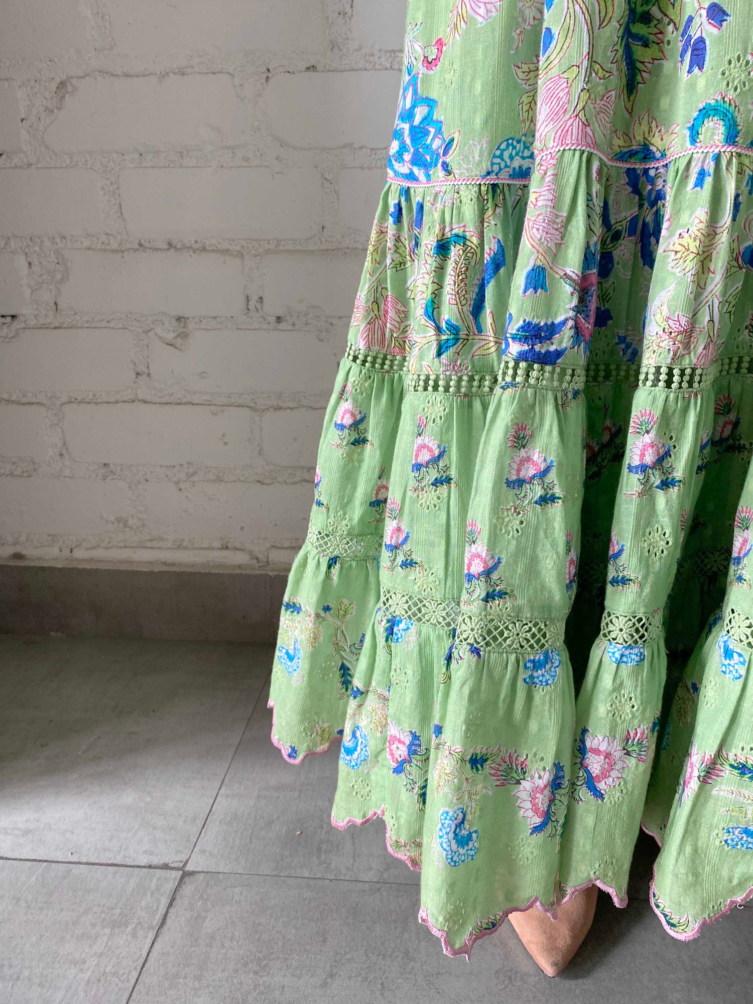 Hemant & Nandita | Rhea Long Dress | Green