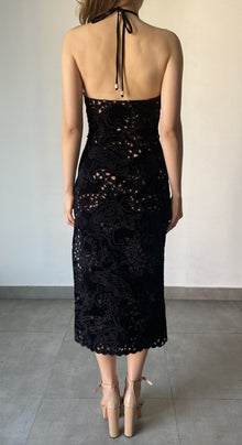 Hemant & Nandita | Sehr Midi Dress | Black