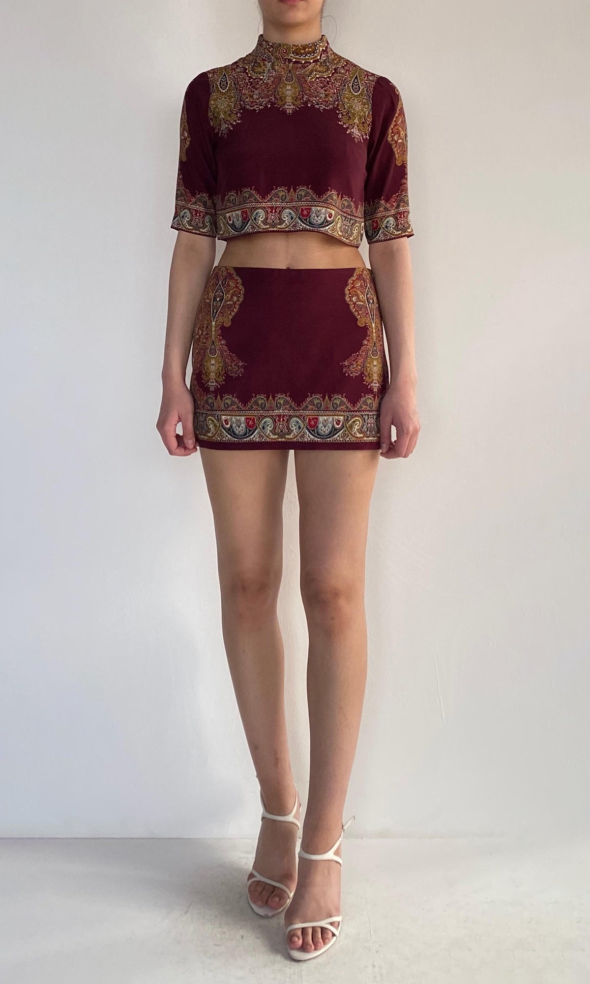 Hemant And Nandita | Shifa Viscose Top | Maroon