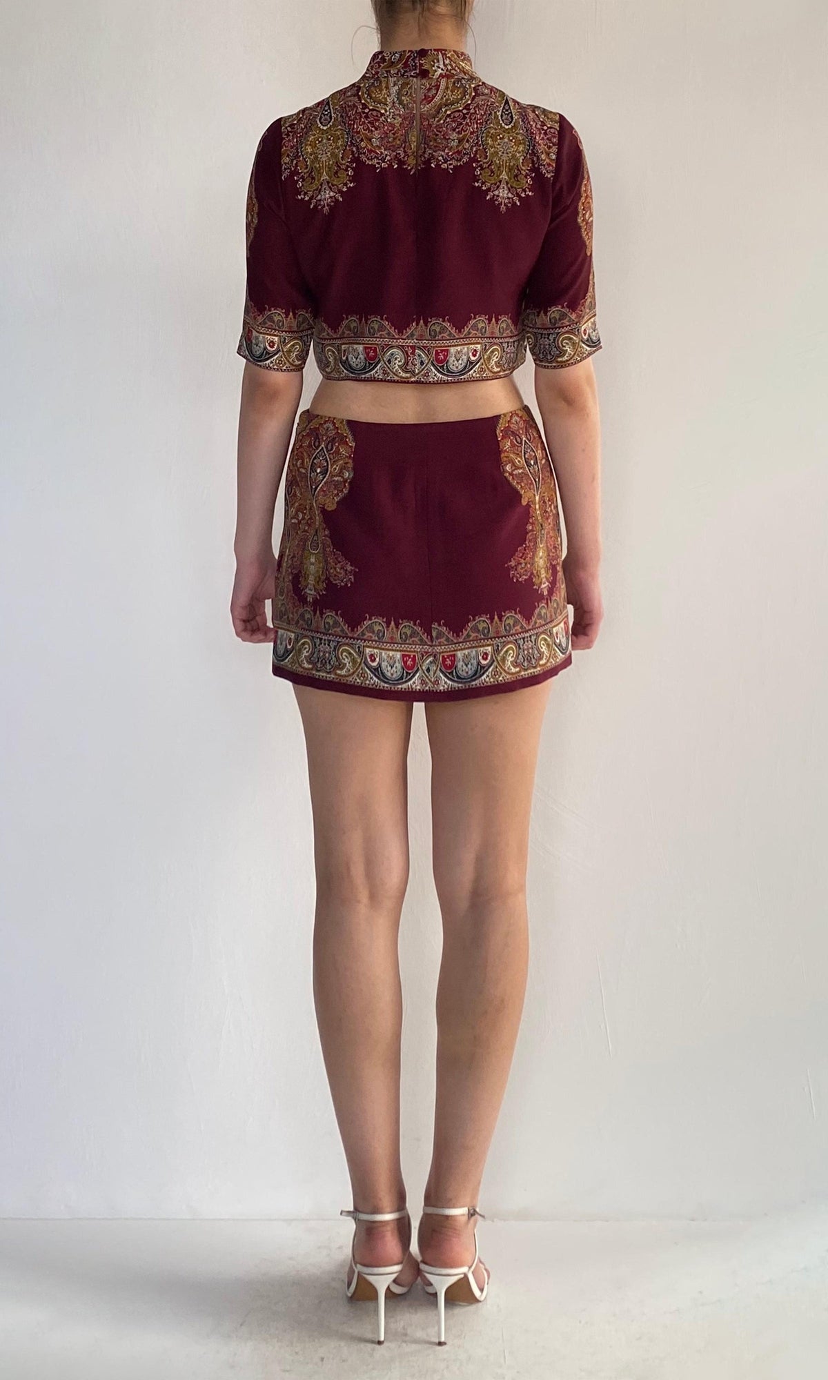 Hemant And Nandita | Shifa Viscose Top | Maroon