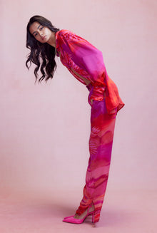 Hemant & Nandita | Soma Satin Shirt | Multicolor