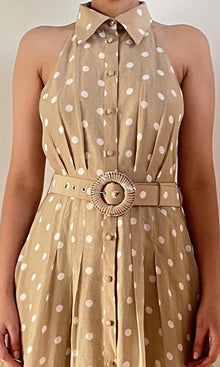 Hemant And Nandita | Tira Cotton Long Dress | Beige