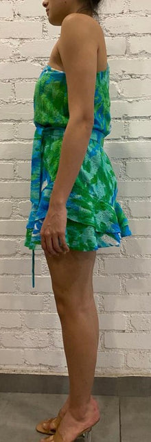 Hemant & Nandita | Vida Short Dress | Blue/Green