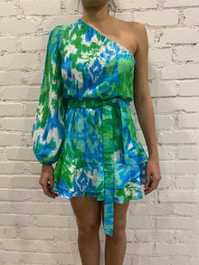 Hemant & Nandita | Vida Short Dress | Blue/Green