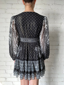 Hemant & Nandita | Viri Short Dress | Black/White