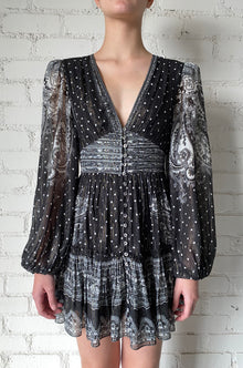 Hemant & Nandita | Viri Short Dress | Black/White