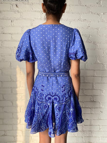 Hemant & Nandita | Viri Short Dress | Blue