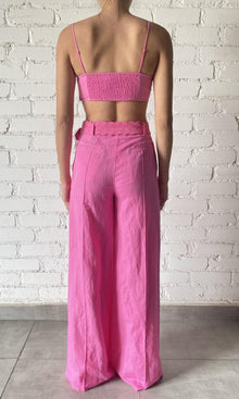 Hemant And Nandita | Yuri Linen Cotton Bandeau | Pink