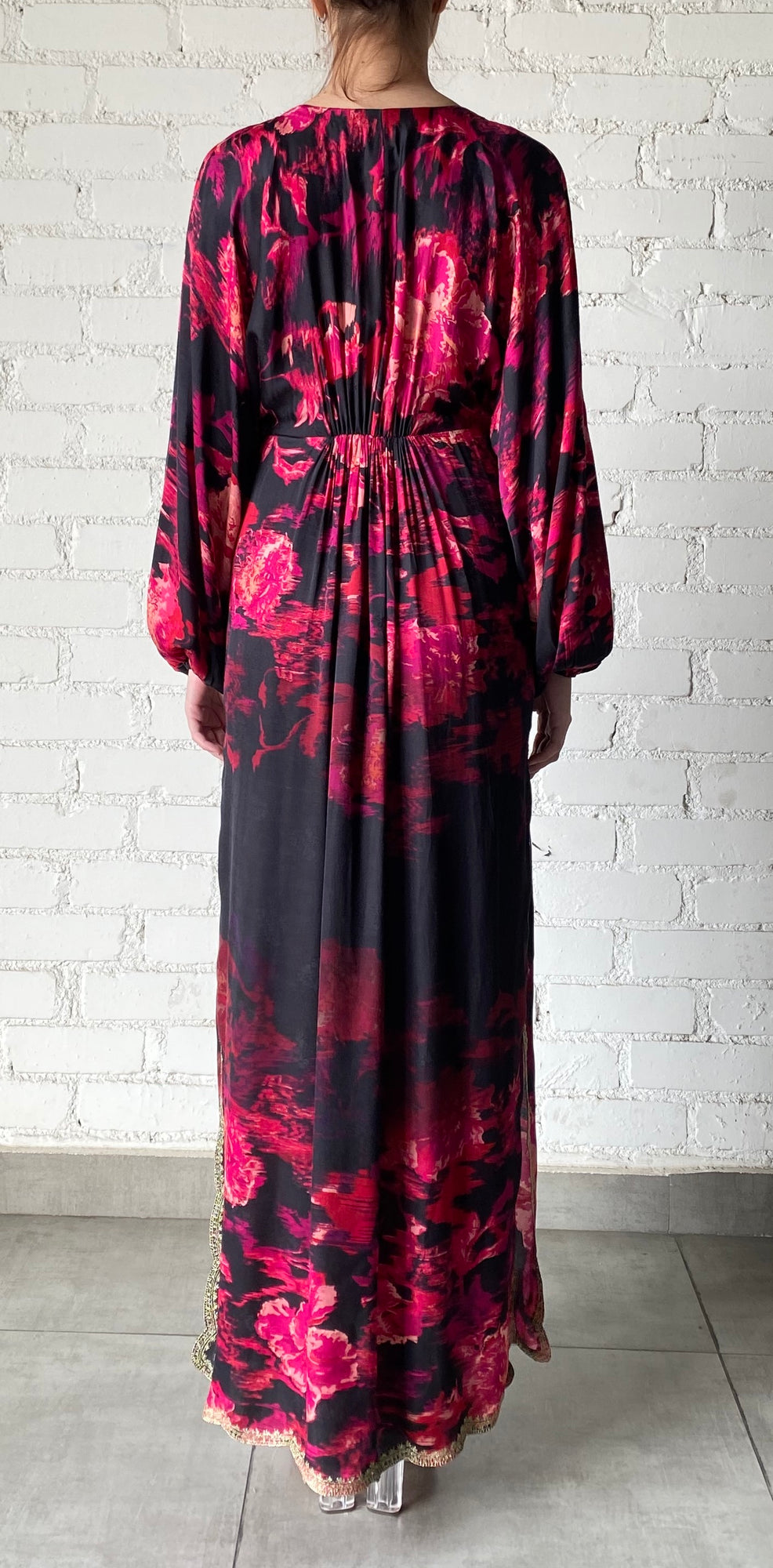 Hemant & Nandita | Zina Kaftan | Black/Magenta