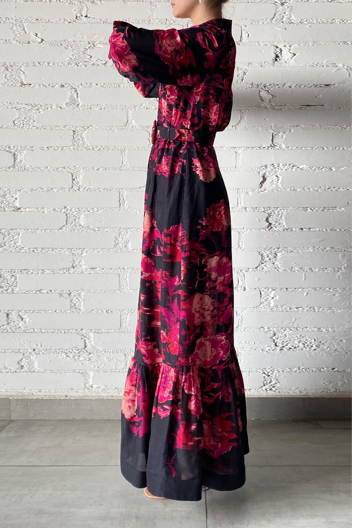 Long Dress | Blurry Floral