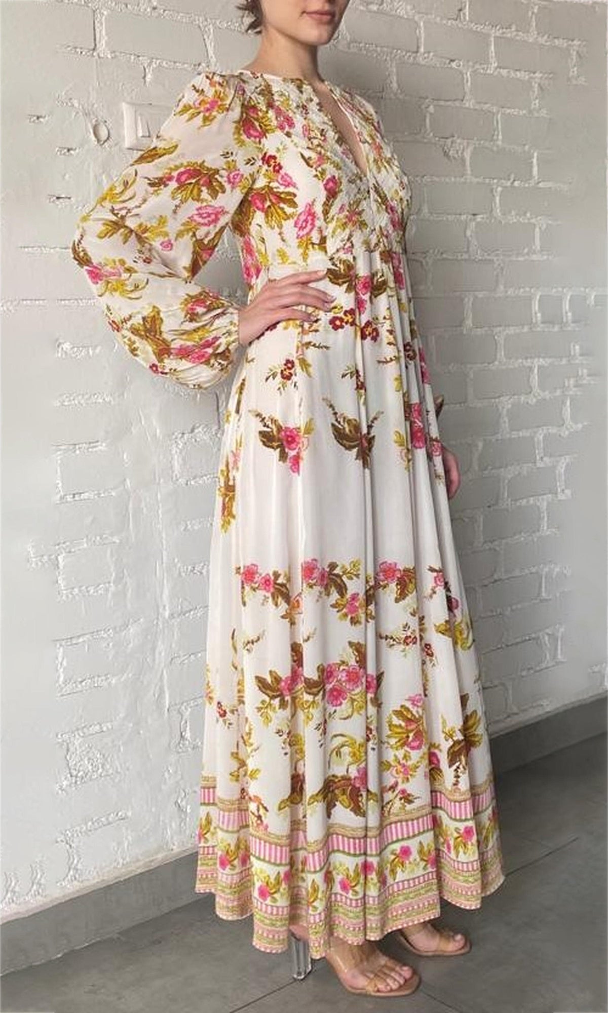 Womens | Zinia Bemberg Cupro Crepe Long Dress | White