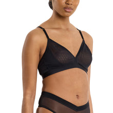 Mesh Triangle Bralette | Black