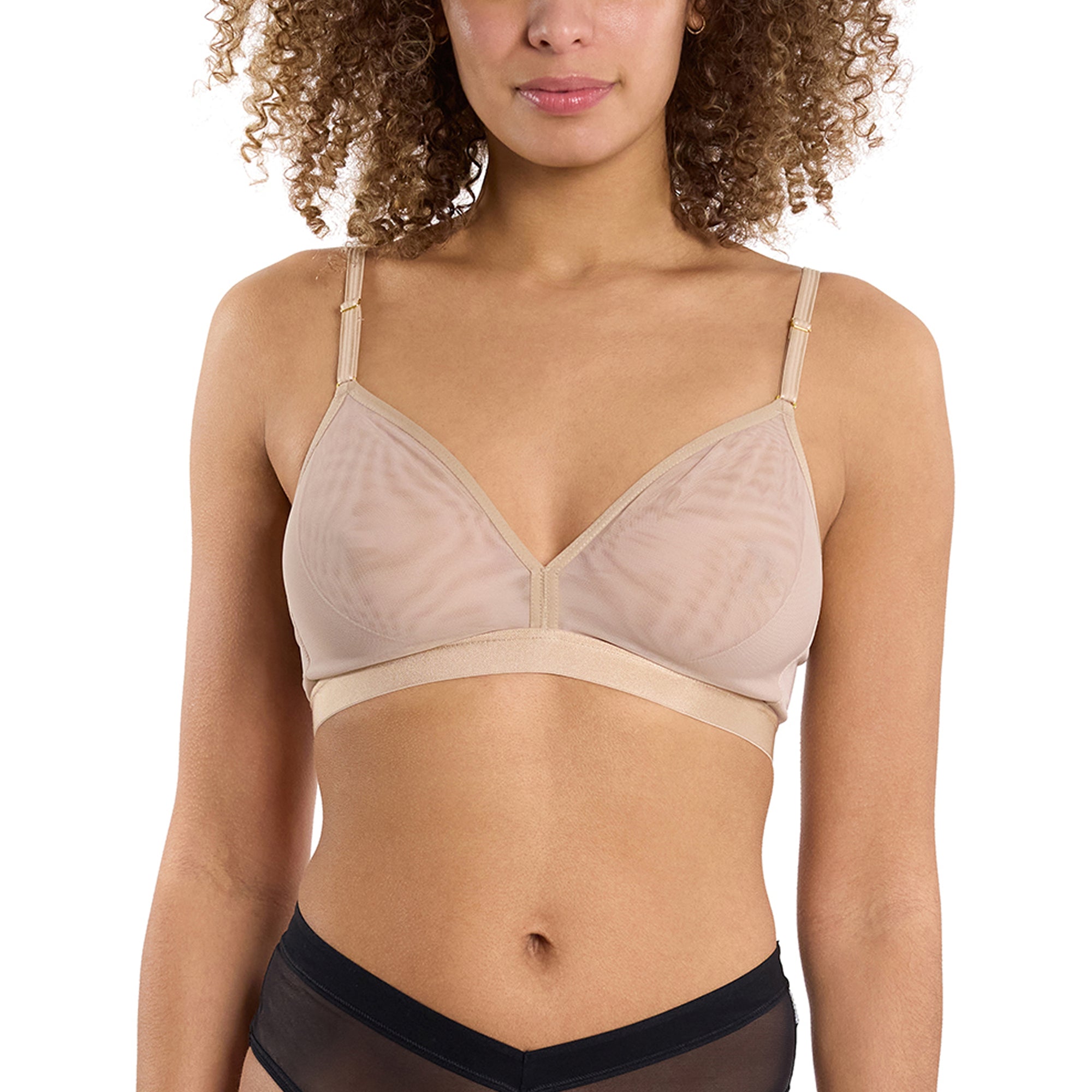 Mesh Triangle Bralette | Chai