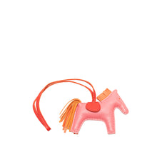 Hermes | Pre-Owned Milo Lambskin Grigri Rodeo Horse Bag Charm TPM | Pink Multi