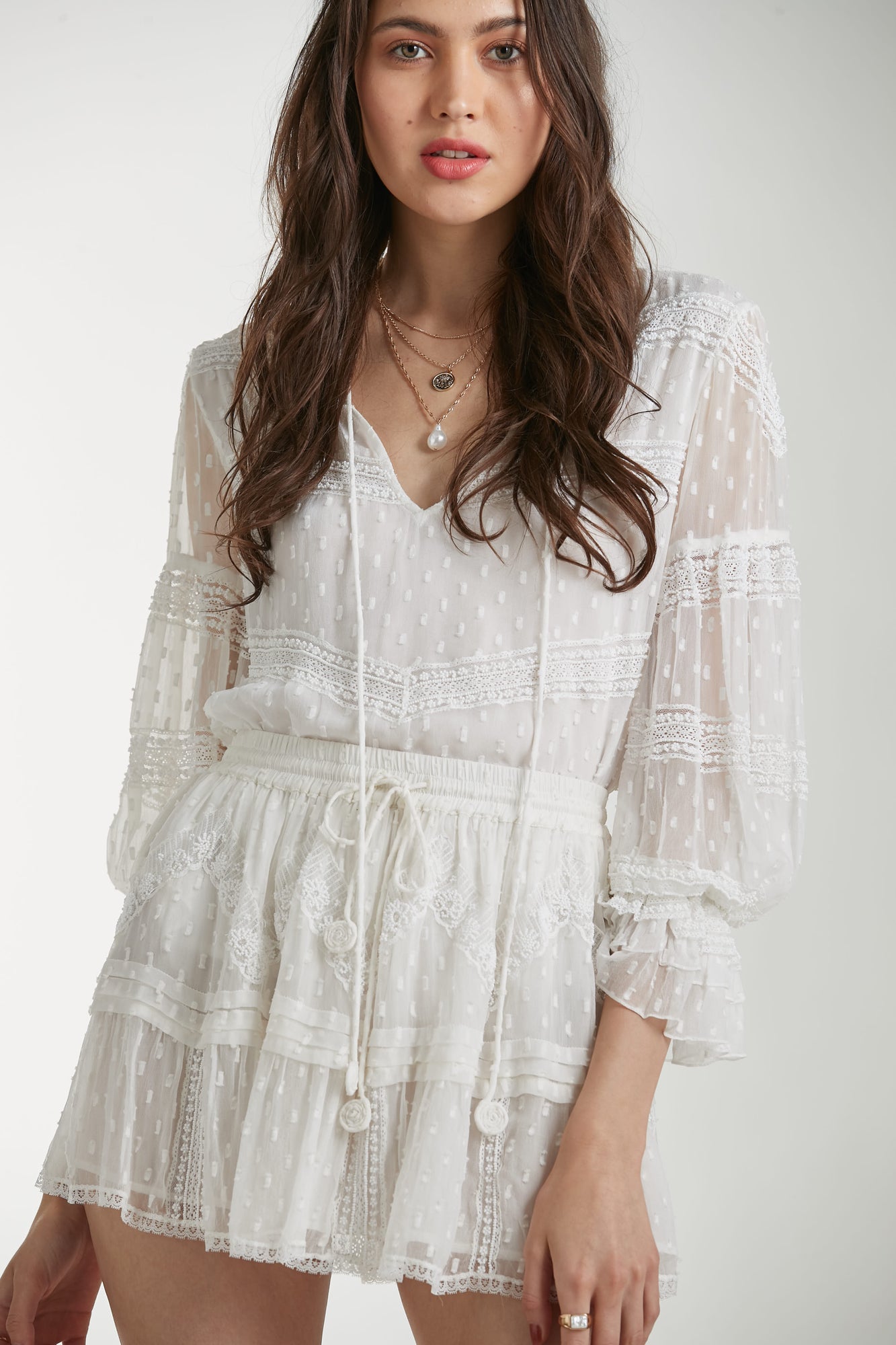 Rococo Sand | Selene Top | Off-White