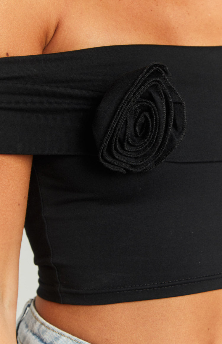 Hadley Off The Shoulder Crop Top | Rose