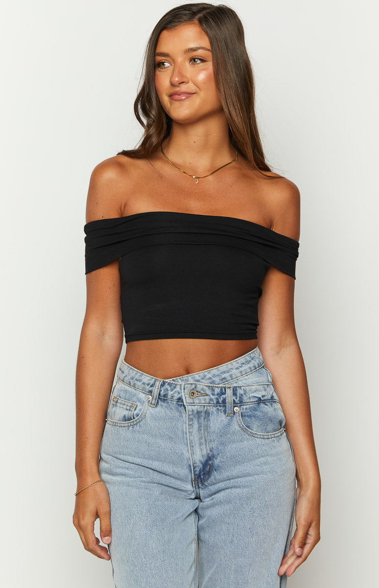 Hadley Off The Shoulder Crop Top | Rose