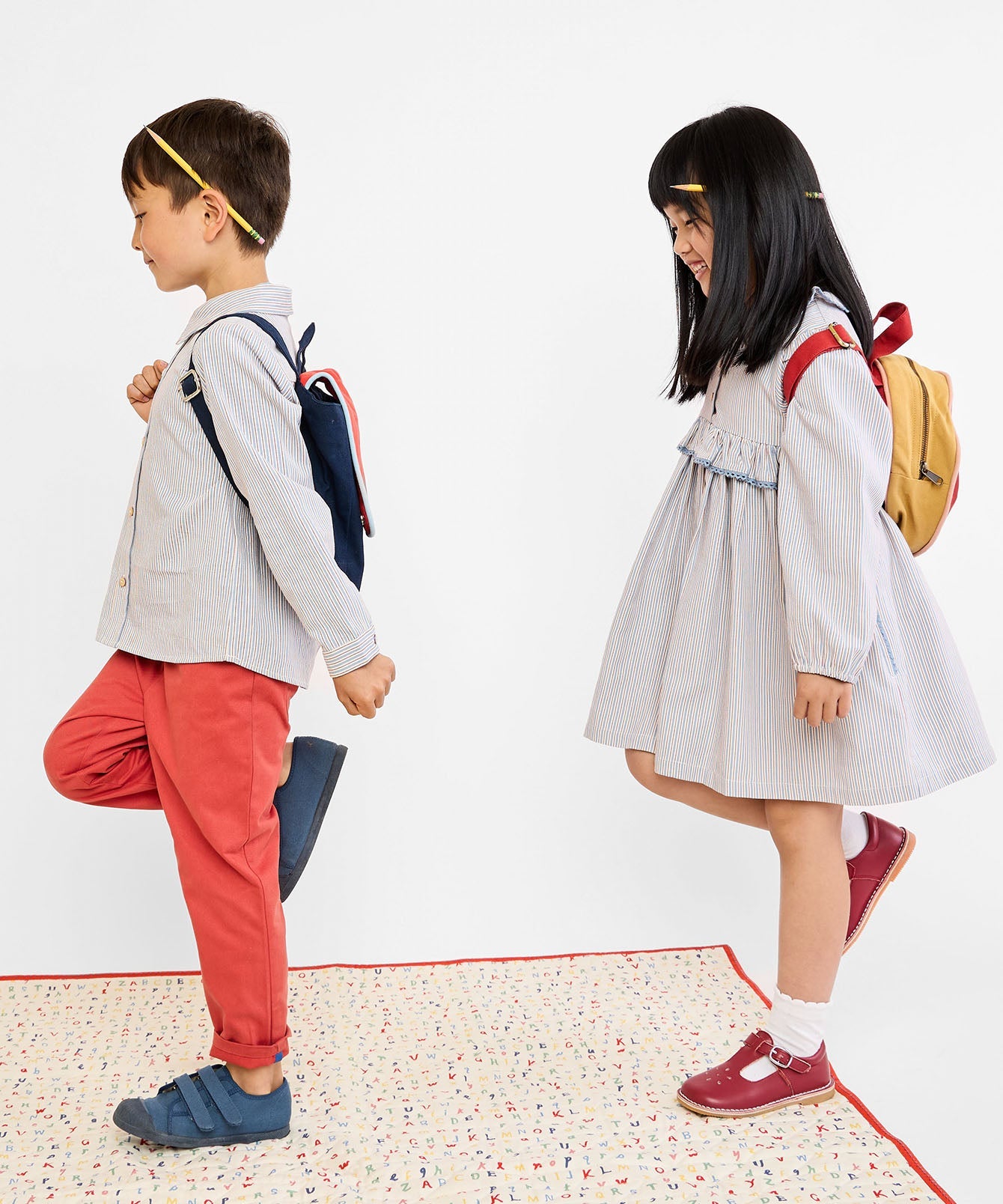 Girls | Hannah Dress | Multi/Blue