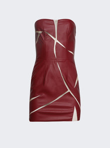 Women | Di Petsa | Cracked Mini Dress | Red