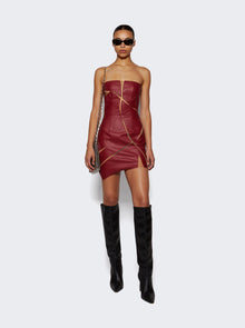 Women | Di Petsa | Cracked Mini Dress | Red