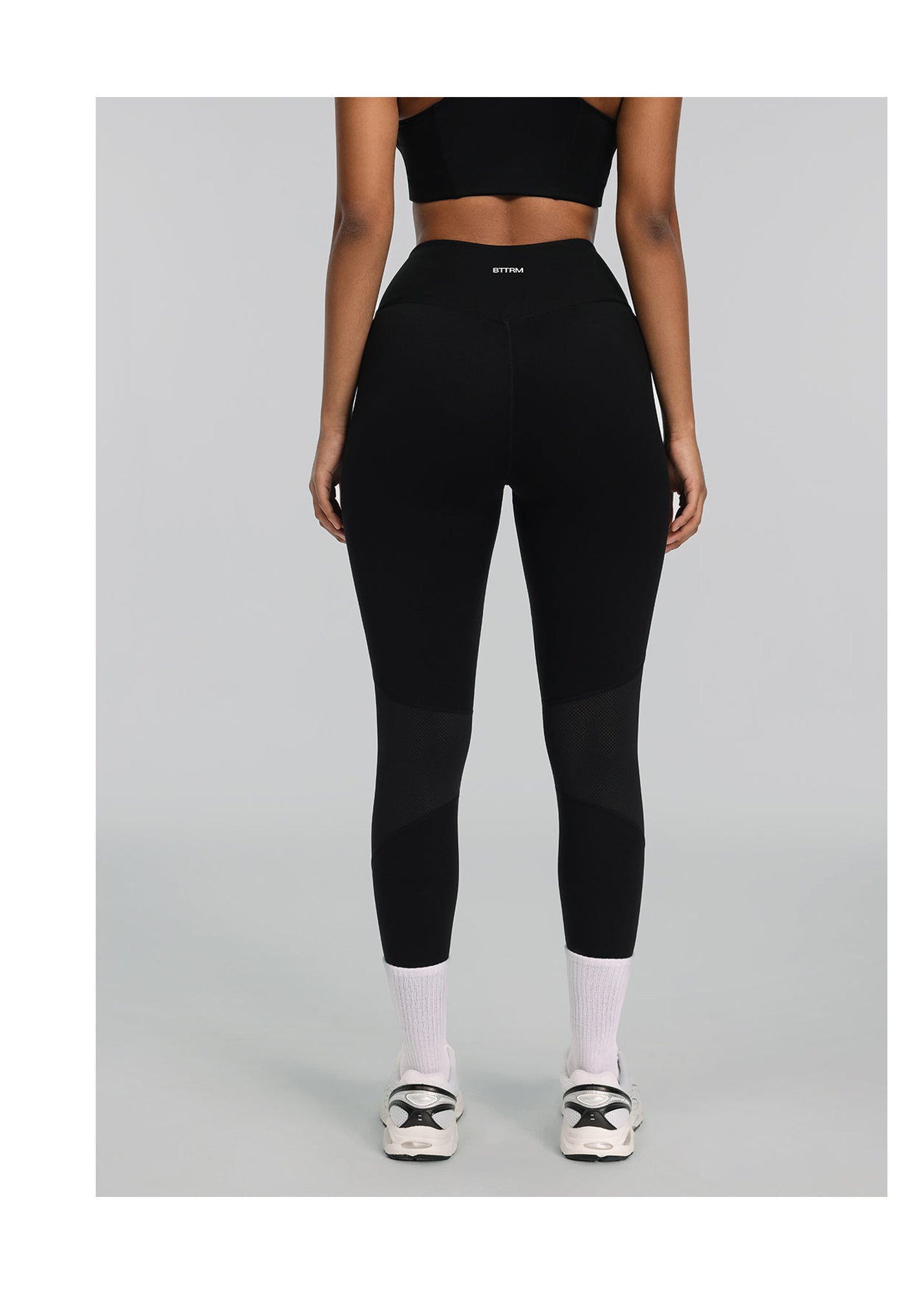 High-Waisted Impact Mesh Leggings | Black