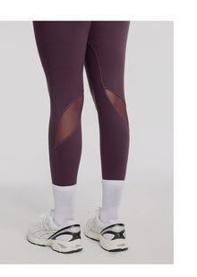 High-Waisted Stretch Performance Leggings | Midnight Plum