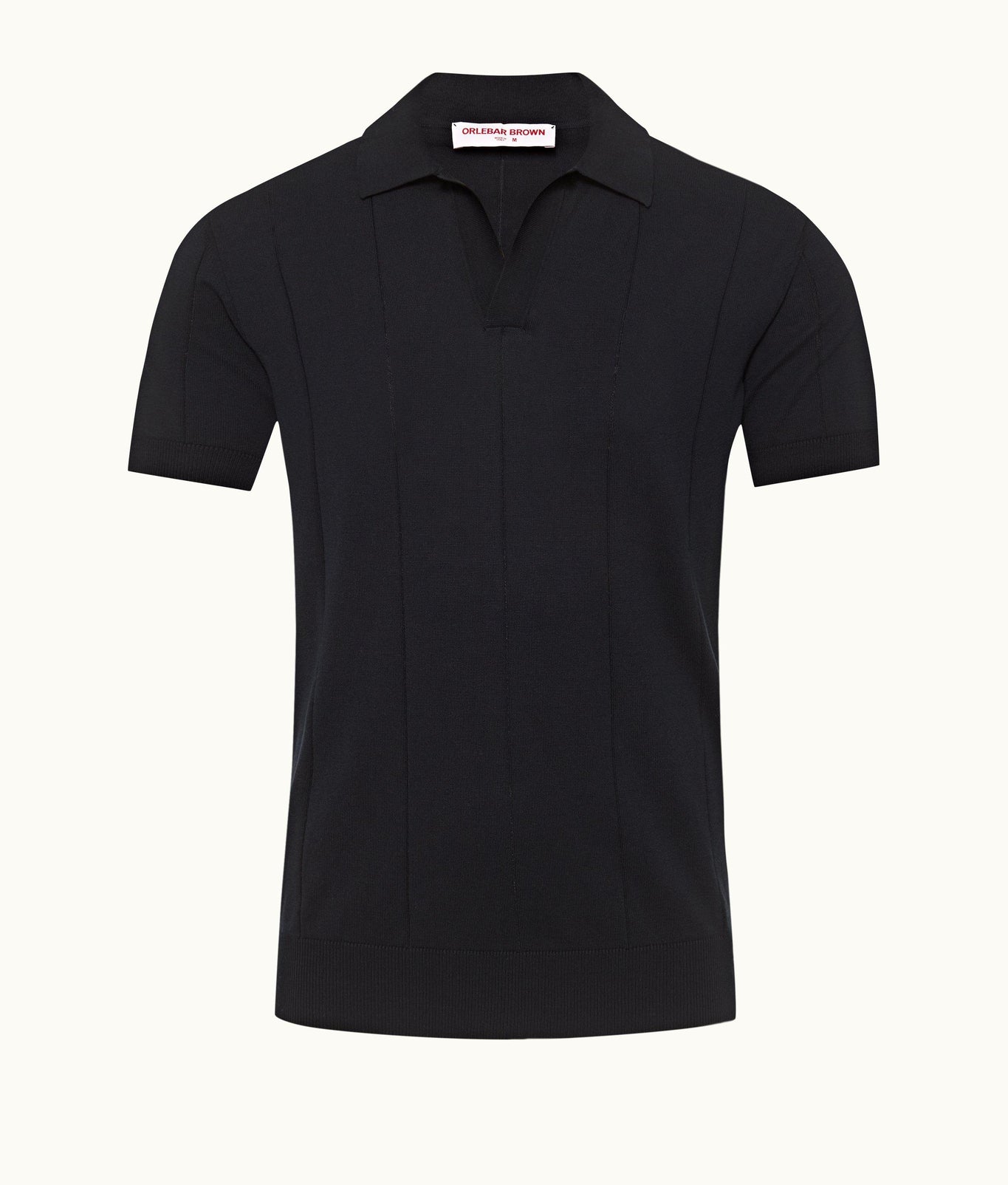 Horton Cotton Silk Tailored Fit Silk-Cotton Polo Shirt | Night Iris