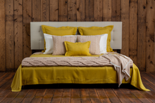 Home | Hudson Bed Blanket | French Yellow / Beige