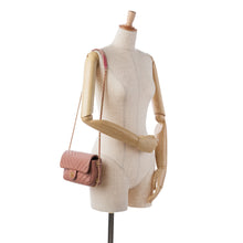 Chanel | Pre-Owned Mini Rectangular Chevron Lambskin Chain Around Flap | Pink/Light Pink