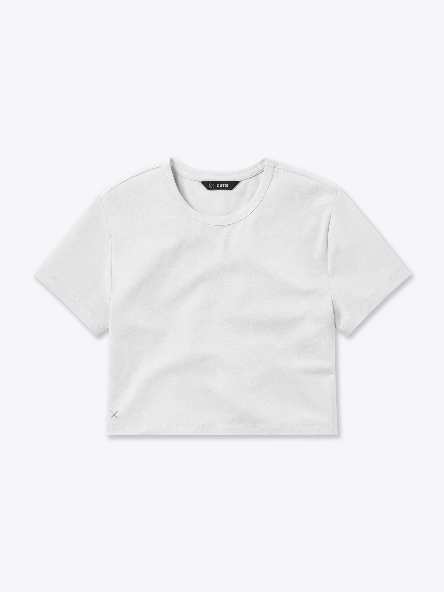 Womens | Almost Friday Cropped Tee - Classic-Fit PYCA Pro | Ice
