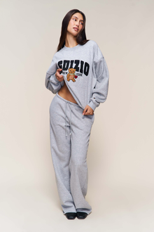 Womens | Guizio Fleece Crewneck | Heather Grey