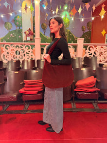 Vera Suede Tote Bag | Wine