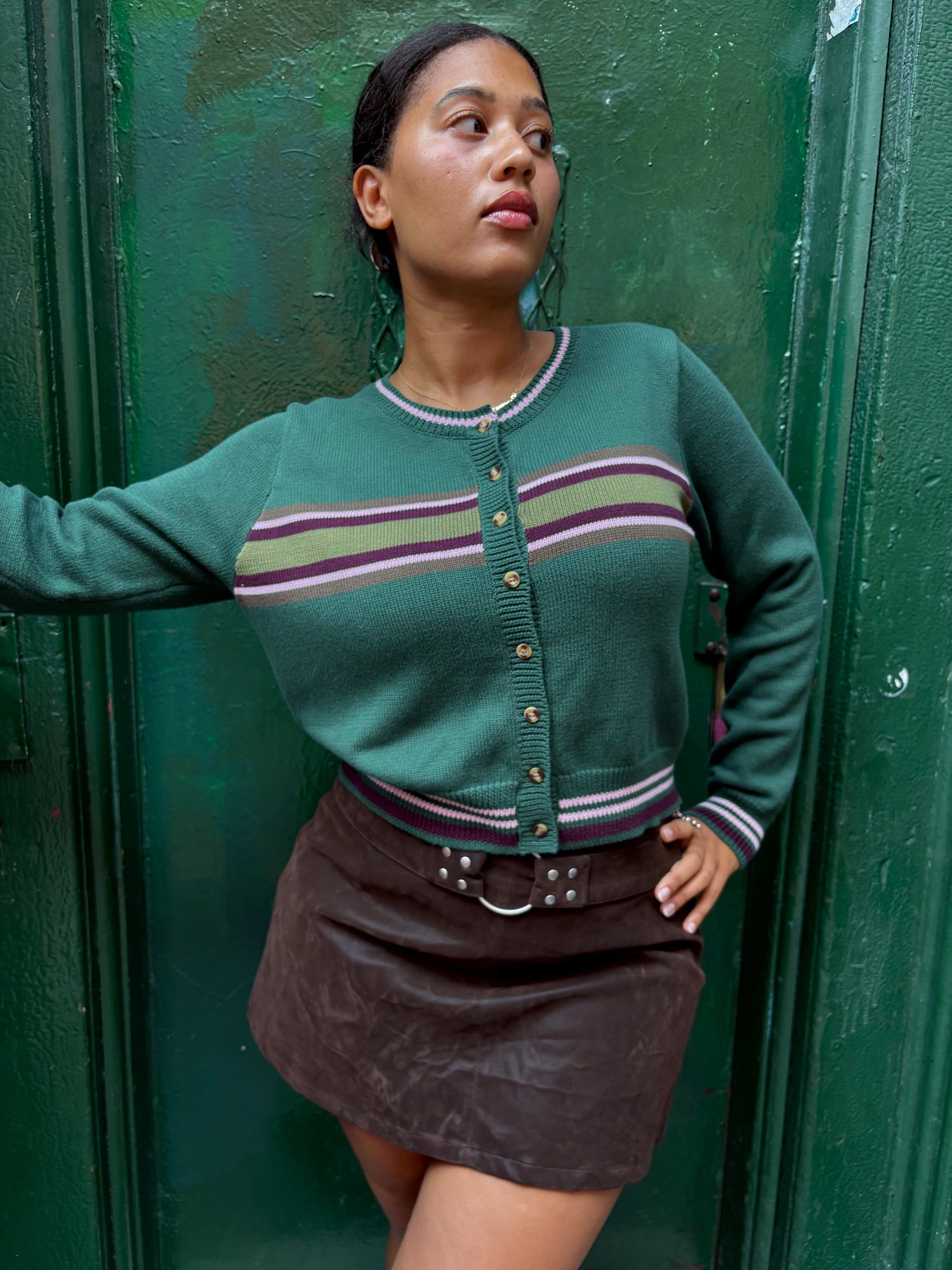 Odessa Cardi | Moss Stripe