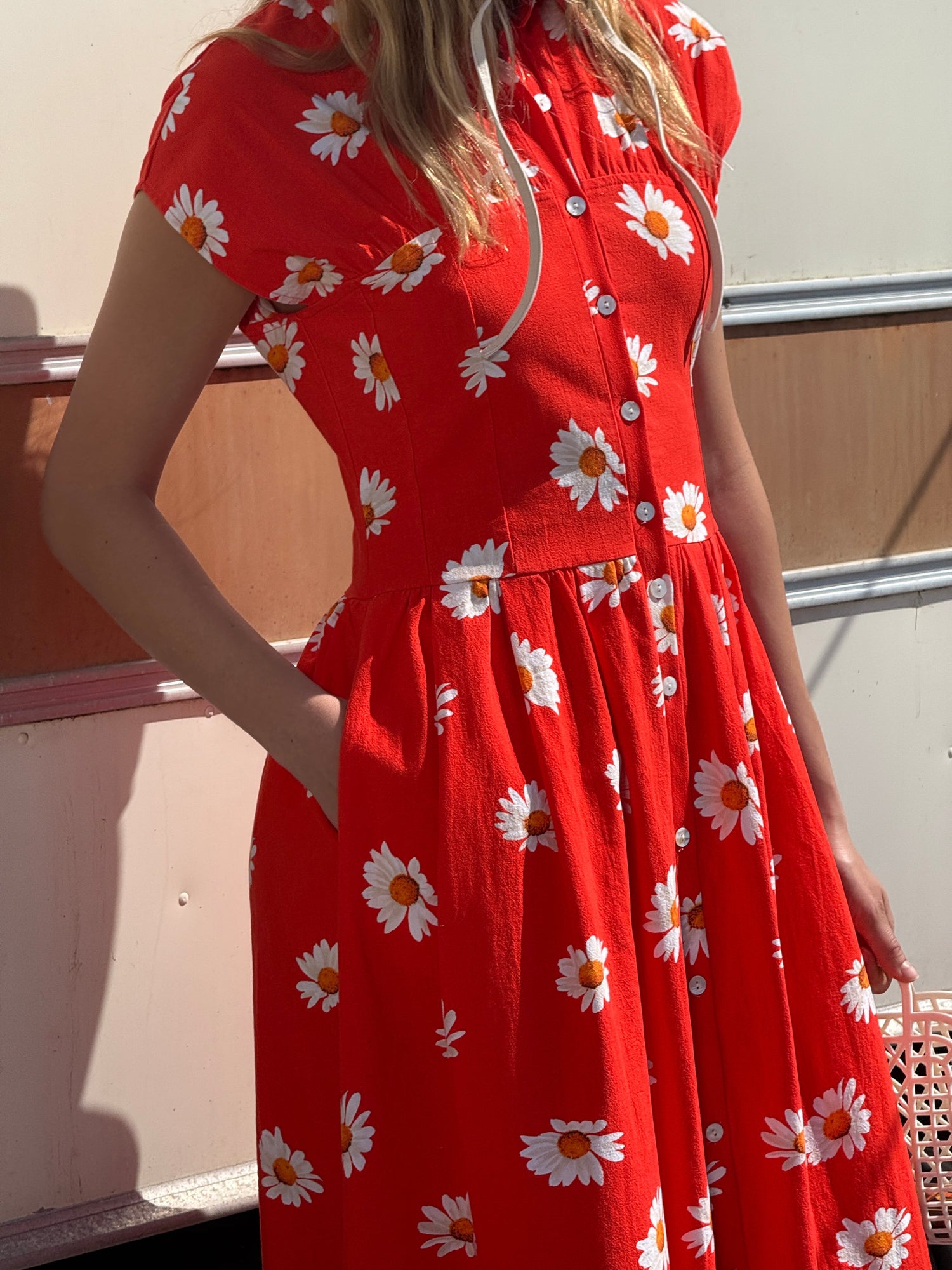Joan Dress | Red Daisy
