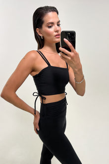 Muv Activewear | Ruched Top | Black