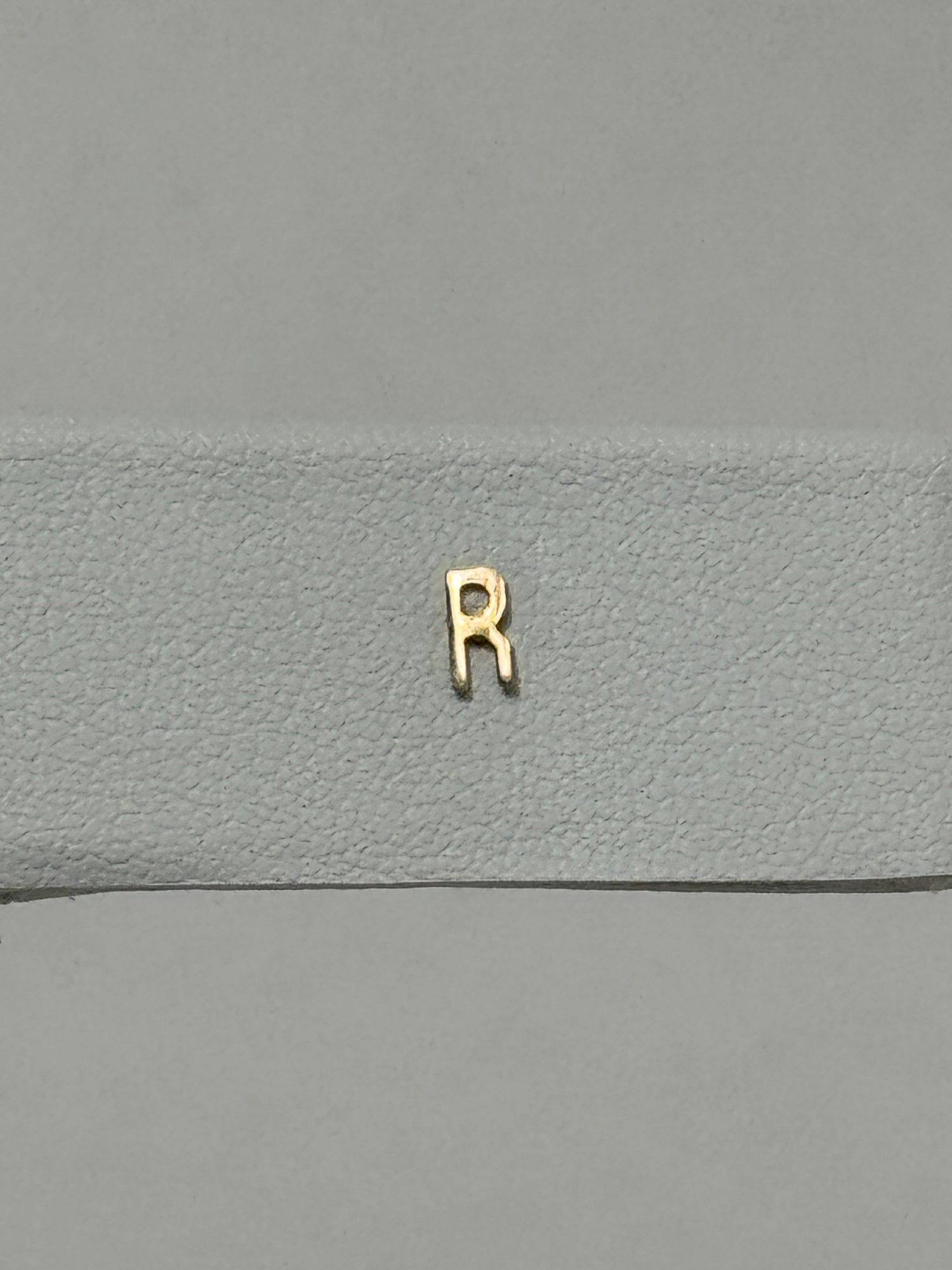 Tiny Initial Earring | 10K Yellow Gold